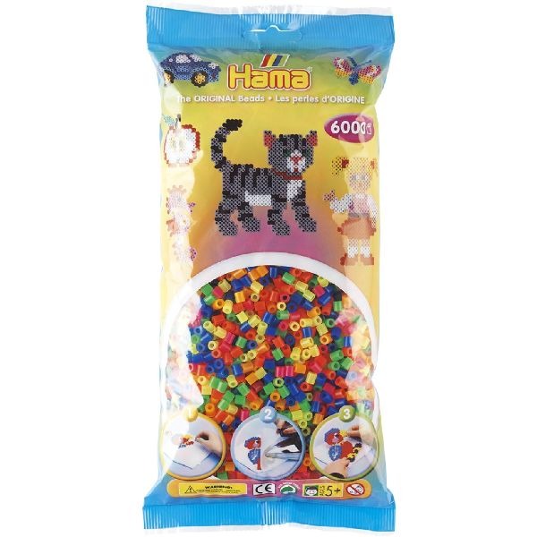Hama Strijkkralen Hama 20551 Strijkkralen Neon 6000 Stuks