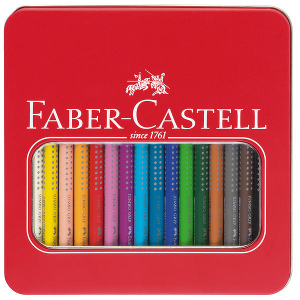 Faber Castell Fc-110916 Kleurpotlood Jumbo Grip Etui Met 16 Stuks
