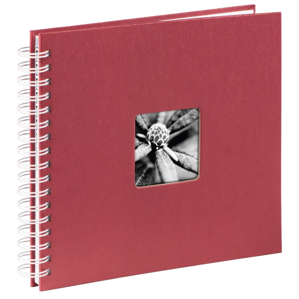 Hama Spiraalalbum Fine Art 28x24 Cm 50 Witte Pagina&#039;s Bordeaux