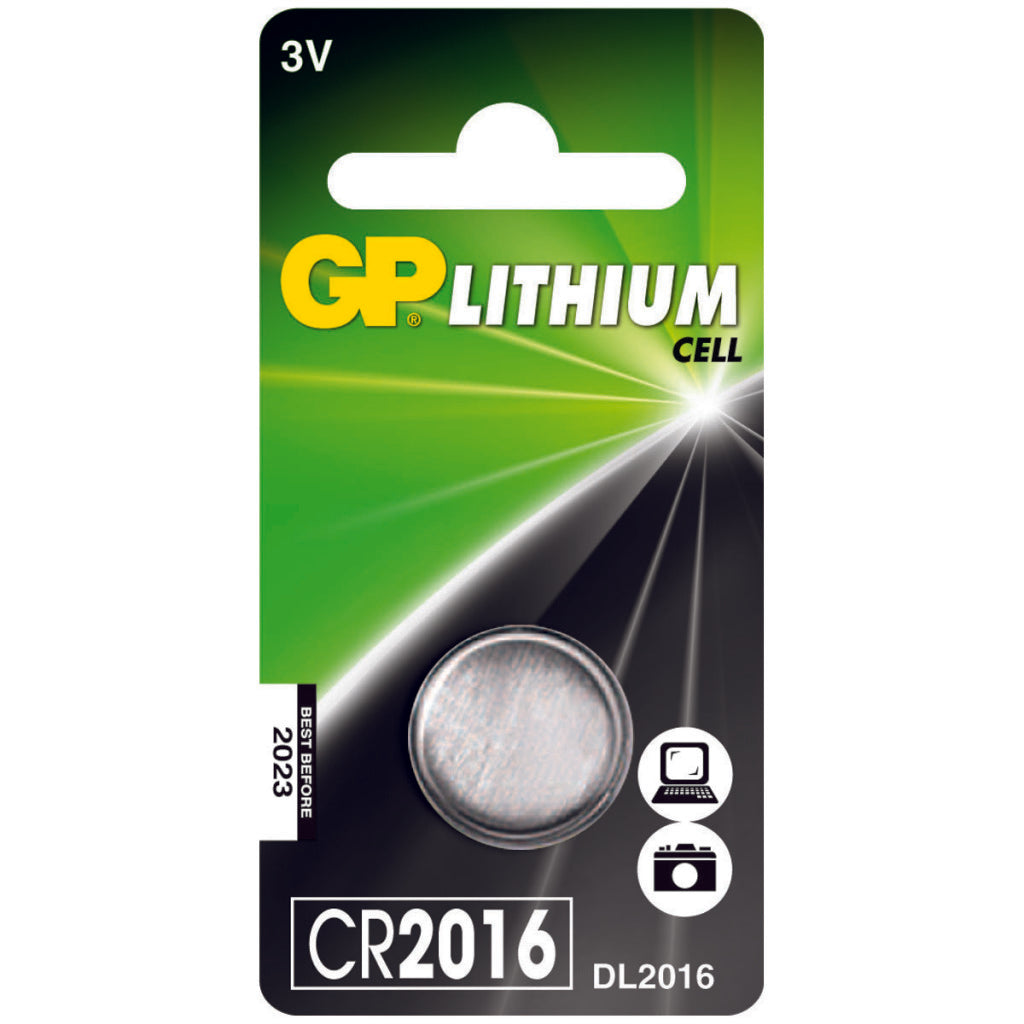 GP Batteries Knoopcel CR2016 Lituim 3V