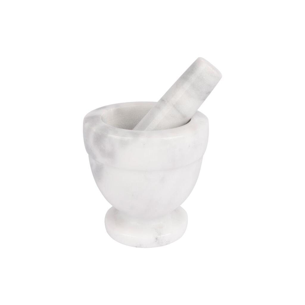 Marmeren Vijzel 21 cl 10 cm Wit/Grijs