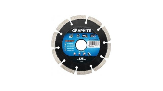Graphite 57H608 Diamantschijf 180x22x8,0x2,4mm, Segment, Gelaserd, MPA EN13236