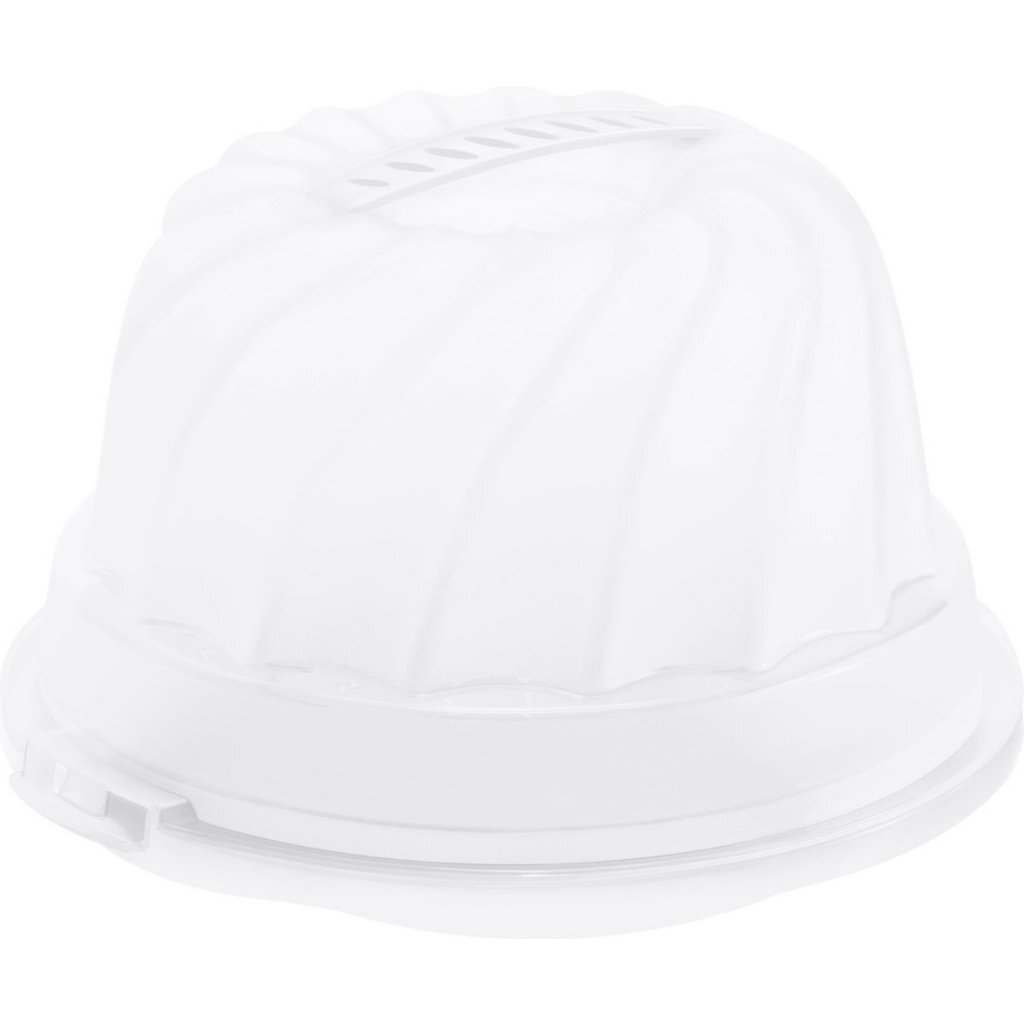 Rotho Fresh Cakedoos Tulband 30.5 cm Wit/Transparant