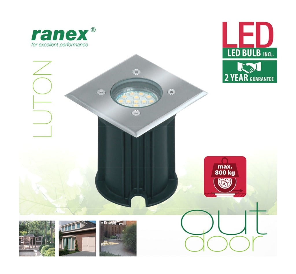 Ranex Ra-0158620 Led Grond Spot 3 W 230 Lm 3000 K