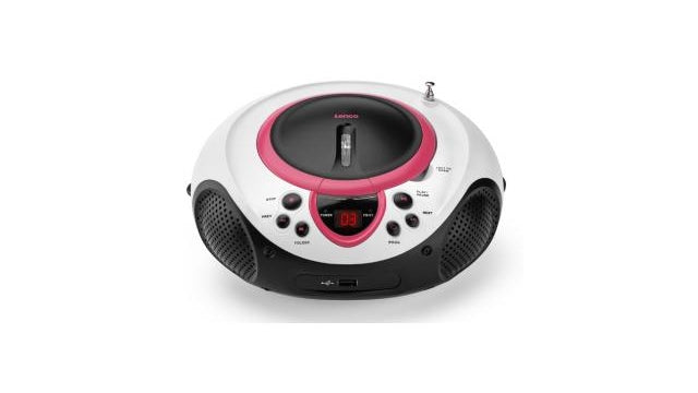 Lenco SCD38 Draagbare CD/USB Speler Roze