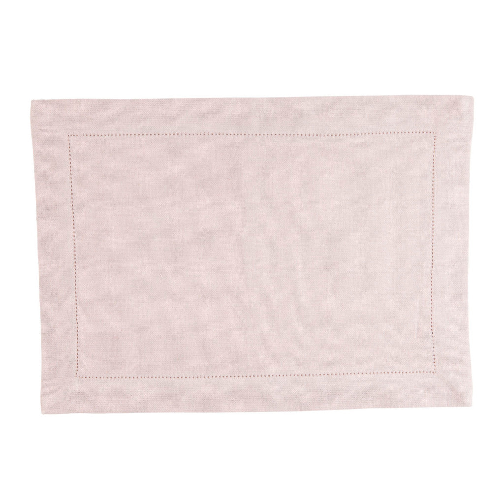 Linen&amp;More Placemats 35x50 cm 4 Stuks Indi Light Pink