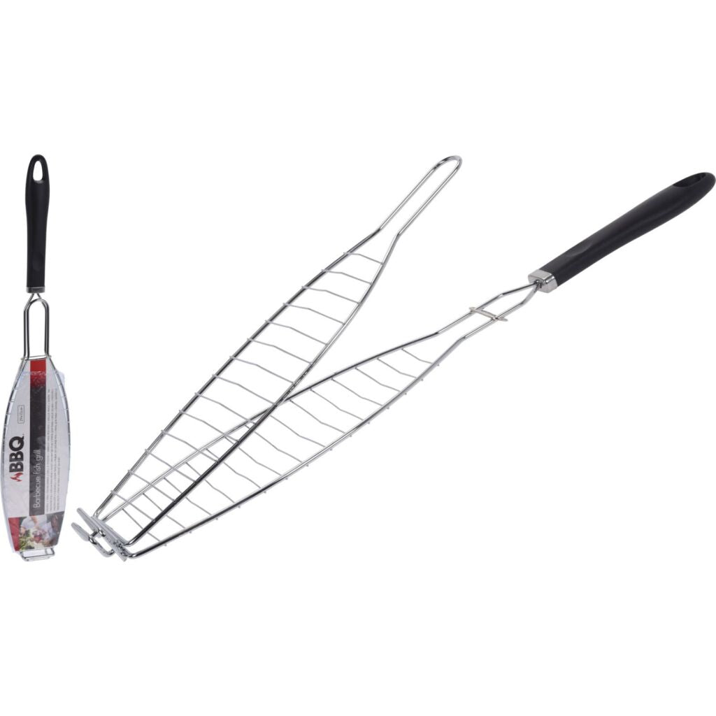 Bbq Visgrill 58 Cm Zwart/Chroom